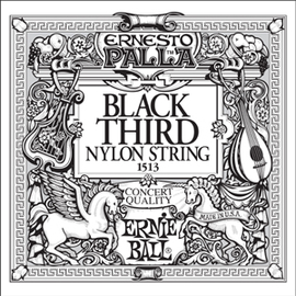 Струна для акустичних гітар ERNIE BALL Palla Nylon Black 3 P01513, image 